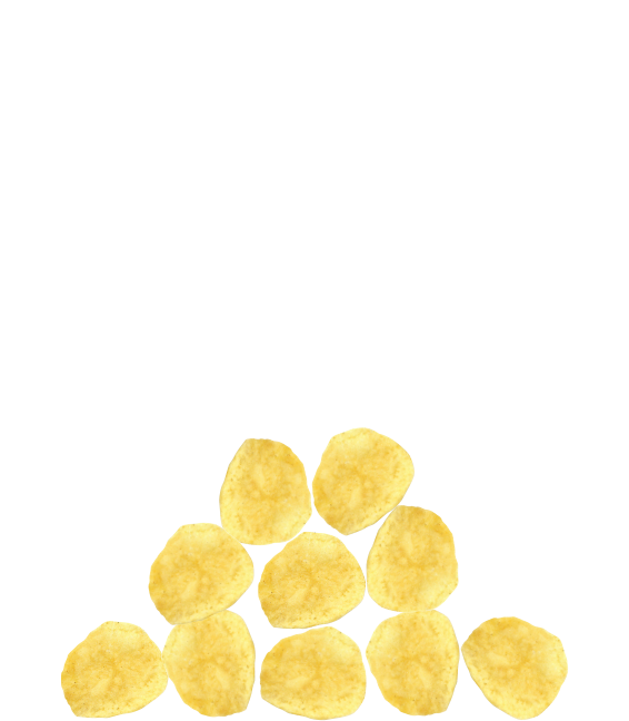 Pile of Lays potato chips on a clean background